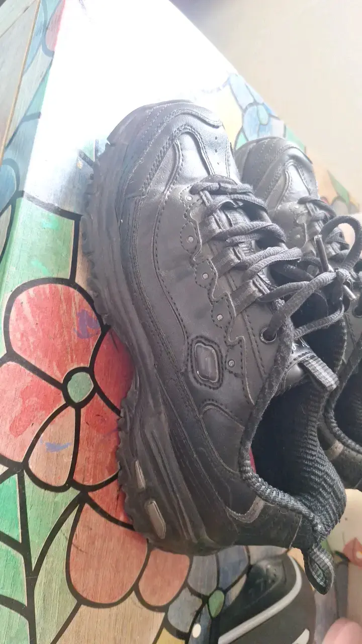 Zapatillas escolares negras para mujer - 2