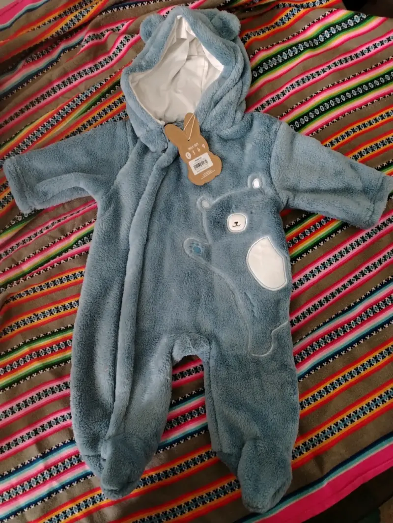 Saquito celeste para bebé Limonada - 2