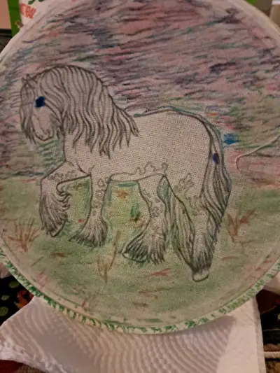 PINTURA de caballo en bastidor - miniatura 5
