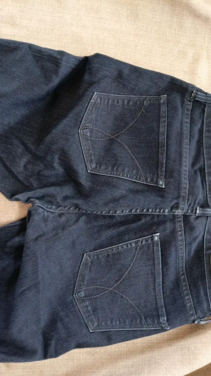 Jeans azul oscuro para mujer - 3