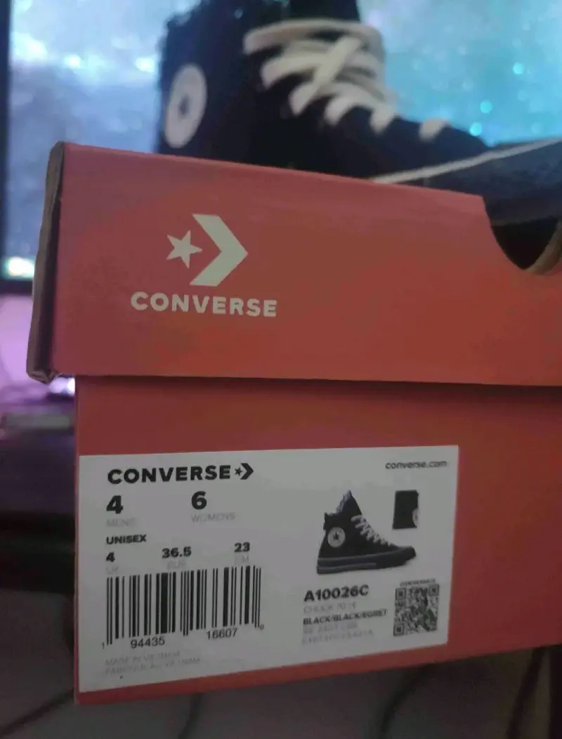 Zapatillas Negras Converse Chuck Originales - 3