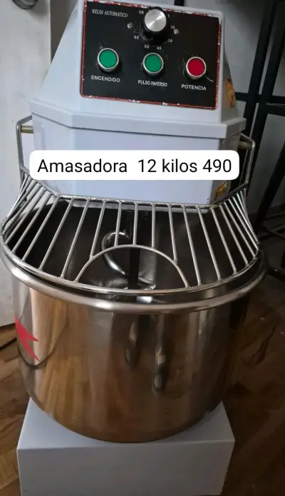 Amasadora industrial 12 kg acero inoxidable - miniatura 1