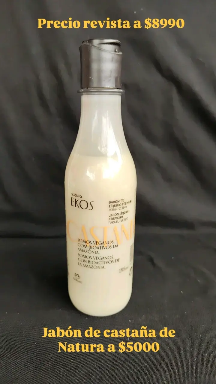 Jabón líquido cremoso Natura Ekos Castaña