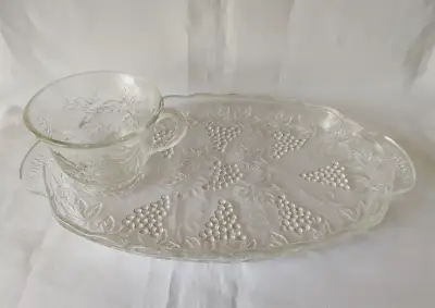 Bandeja c/ taza Anchor Hocking Vintage - miniatura 1