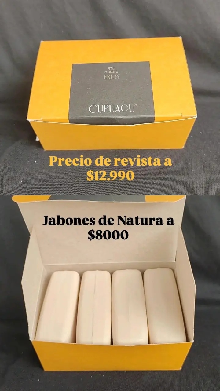 Jabones Natura Ekos Cupuaçu en caja