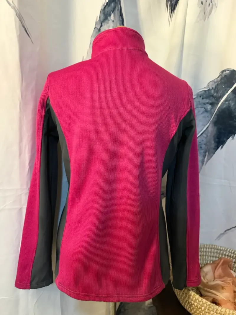 Chaqueta deportiva Reebok fucsia y gris - 3