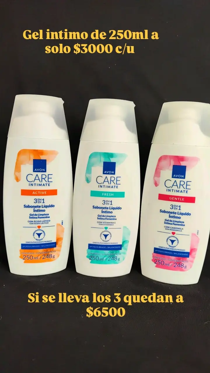 Gel íntimo Avon Care 250ml