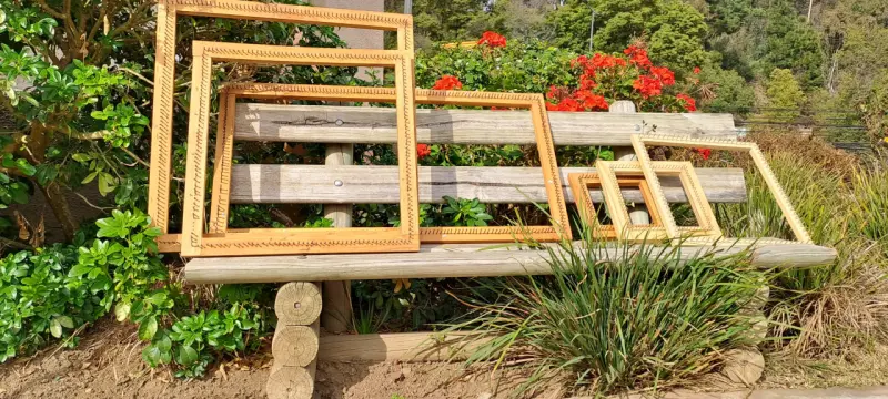 Conjunto de bastidores de madera decorativos - 1