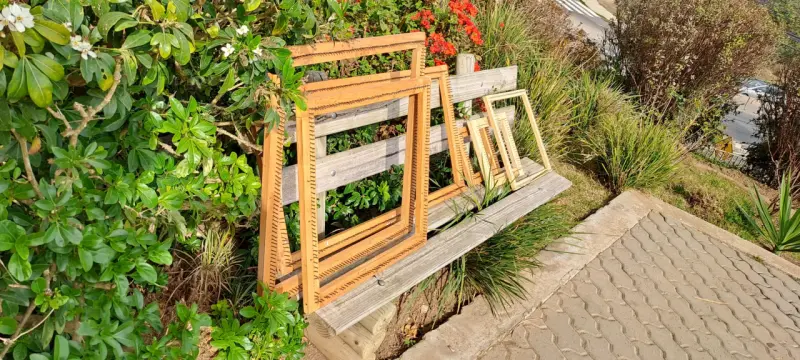 Conjunto de bastidores de madera decorativos - 2