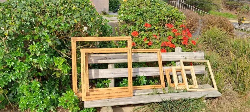 Conjunto de bastidores de madera decorativos - 4