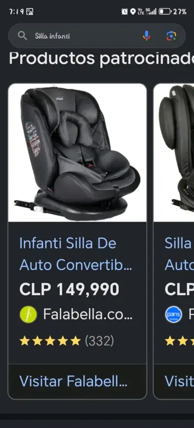 Silla de auto Infanti nueva en empaque - miniatura 2