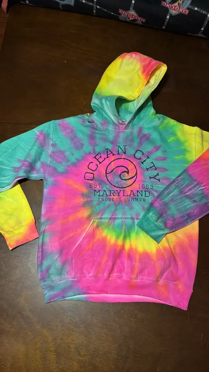 Polerón tie-dye Ocean City con capucha - 2