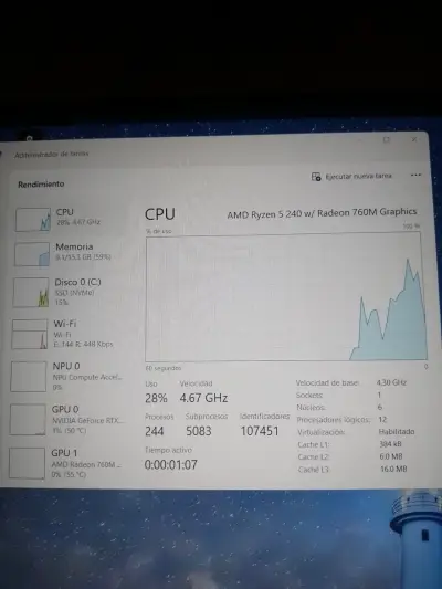 Laptop Acer Nitro v 16 AI - miniatura 4