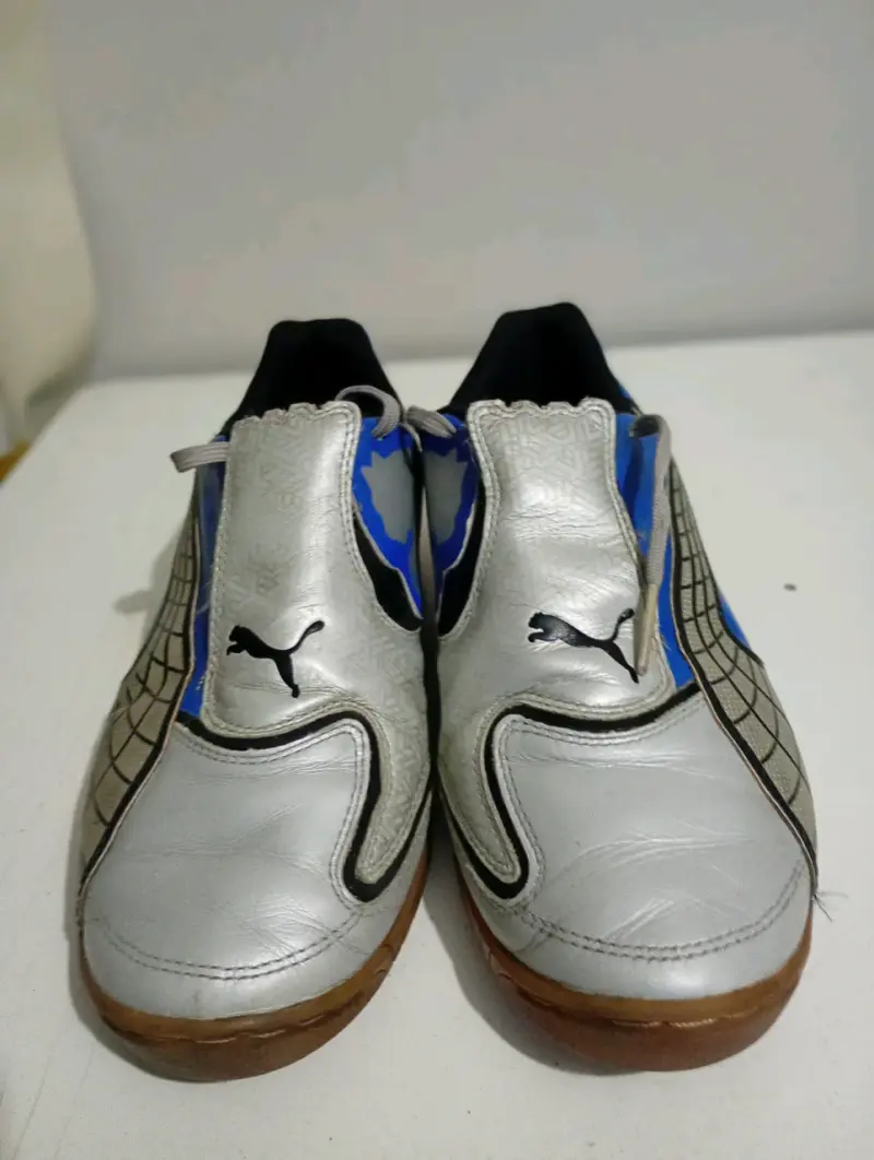 Zapatillas deportivas indoor azul y plateado - 3