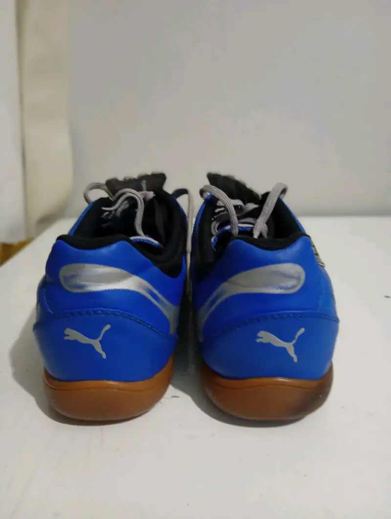 Zapatillas deportivas indoor azul y plateado - 4