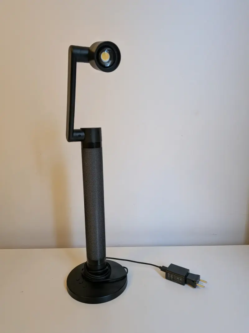 Lámpara de escritorio LED negra ajustable - 3