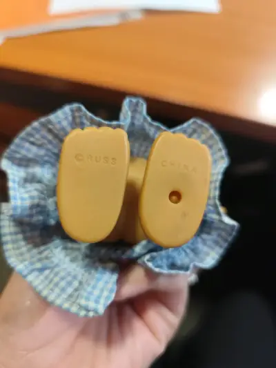 Muñeco troll vintage con vestido azul - miniatura 2