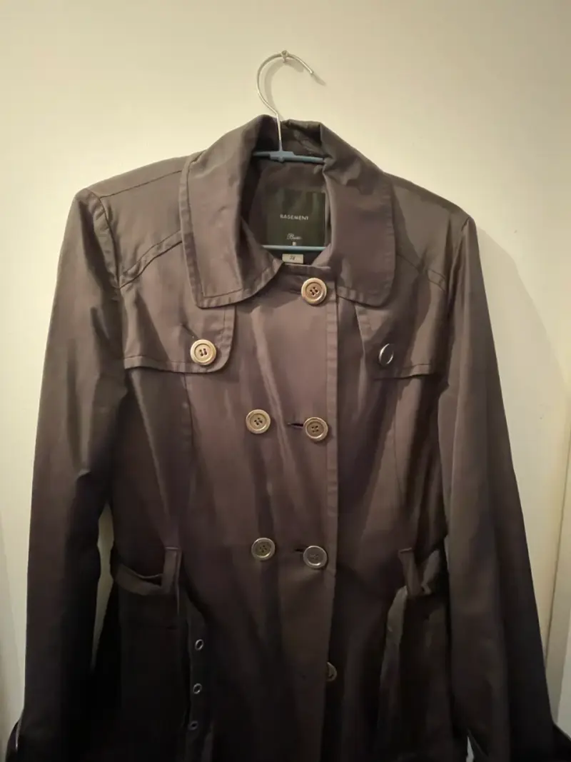Abrigo trench negro Basement - 2