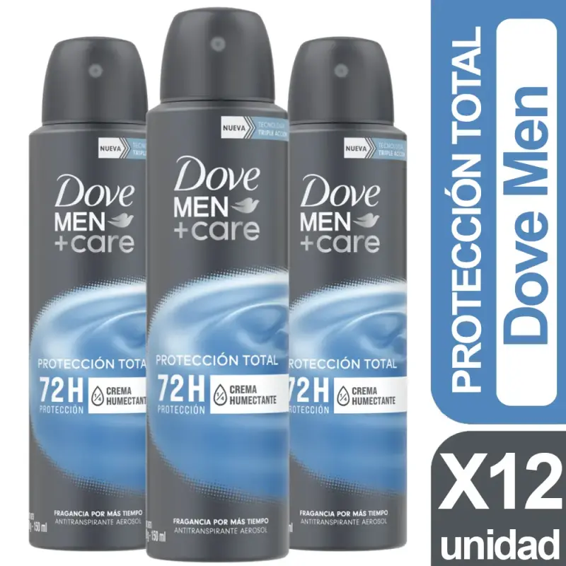 Desodorante Dove Men+Care Protección Tota X12 unid - 1