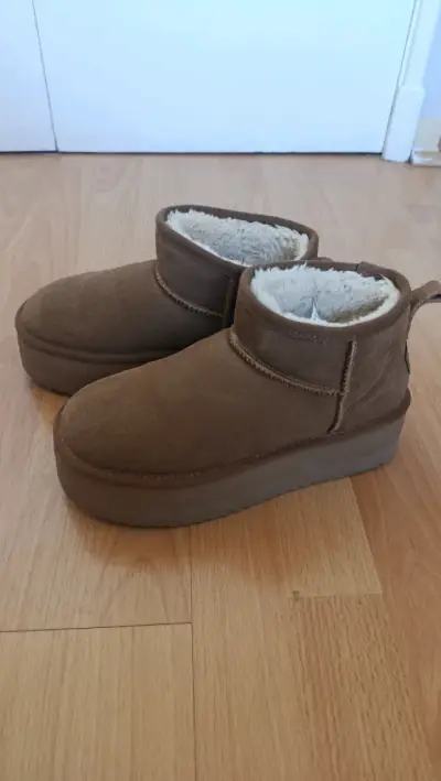 Botines de invierno marrones tipo bamers - miniatura 1