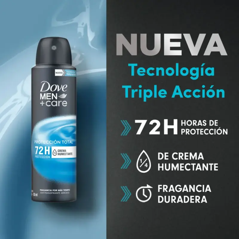 Desodorante Dove Men+Care Protección Tota X12 unid - 3