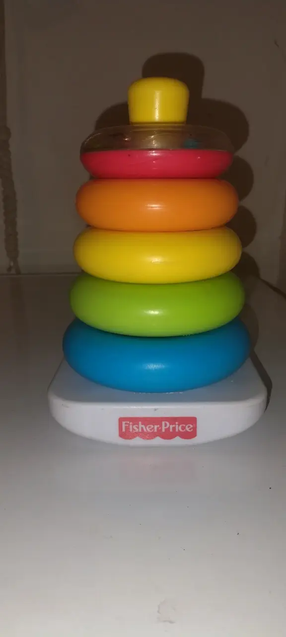 Torre de aros Fisher-Price colores vibrantes - 1