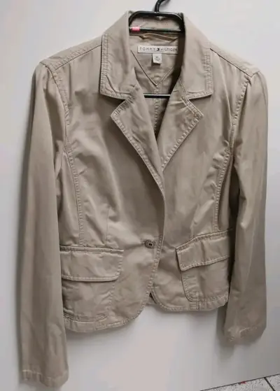 Blazer beige Tommy Hilfiger para mujer - miniatura 1