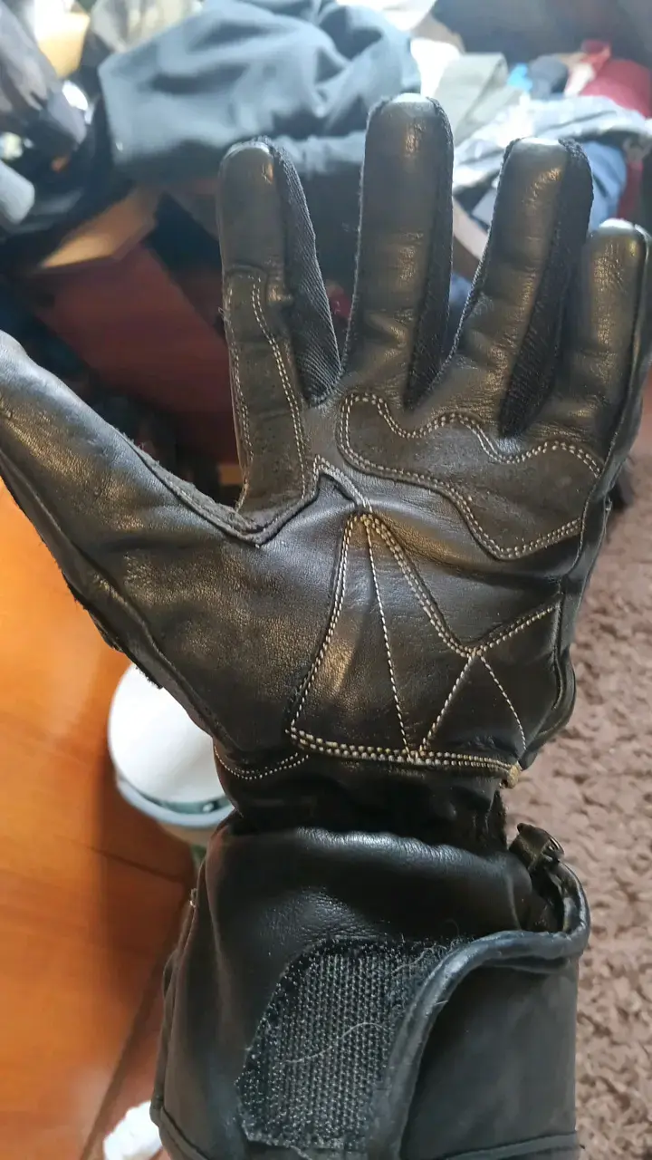 Guantes para moto Richa Stealth Black - 3