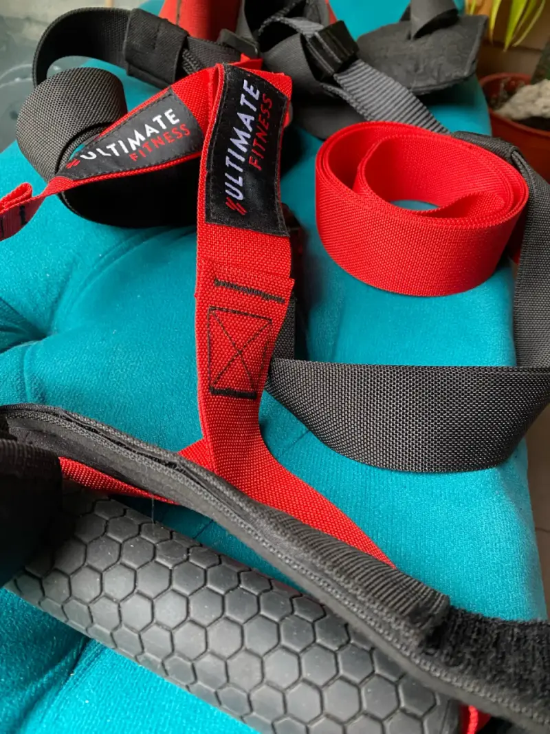 Cintas de suspensión Ultimate Fitness rojas - 2
