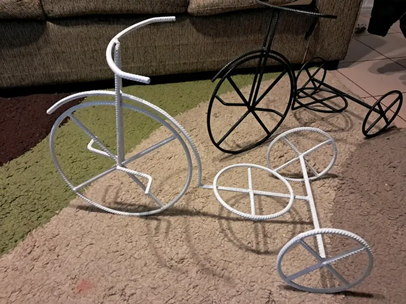 Soportes de macetas en forma de bicicleta - 2