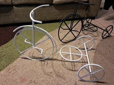 Soportes de macetas en forma de bicicleta - miniatura 2