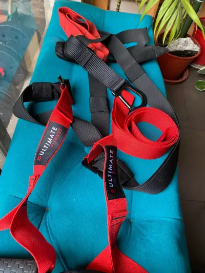 Cintas de suspensión Ultimate Fitness rojas - miniatura 6