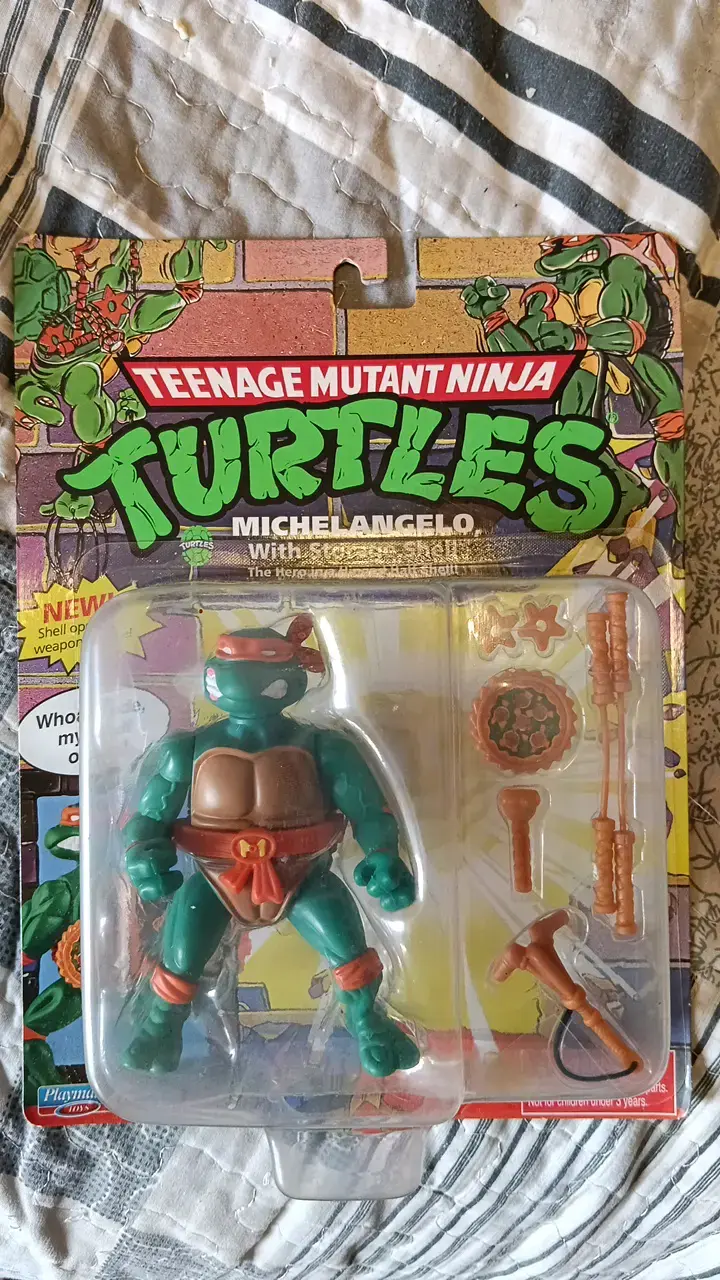 Figura Michelangelo Tortugas Ninja vintage - 1