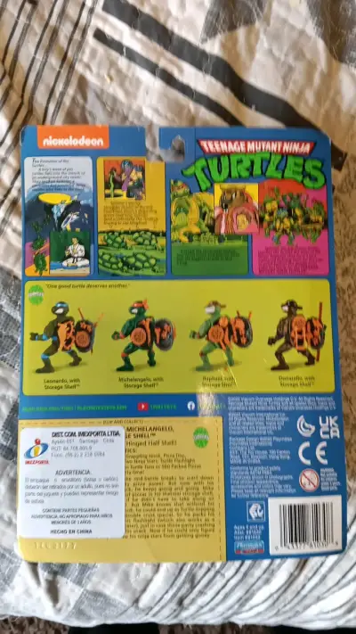 Figura Michelangelo Tortugas Ninja vintage - miniatura 2