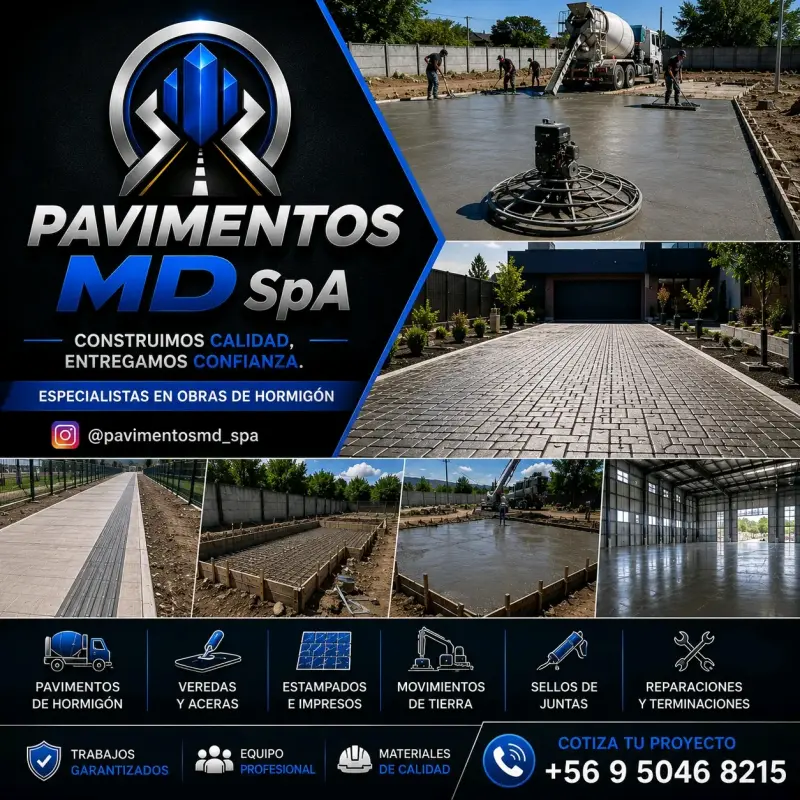 Servicios de pavimentación de hormigón profesional