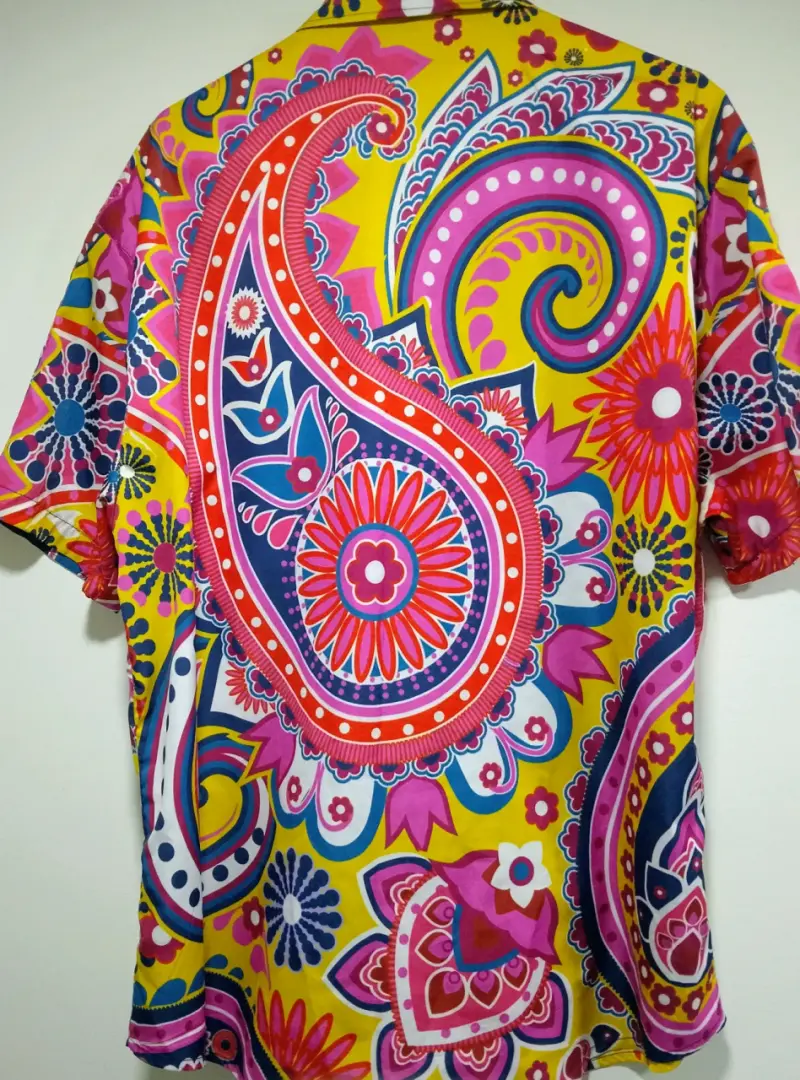 Camisa hawaiana de colores vibrantes 5XL - 3