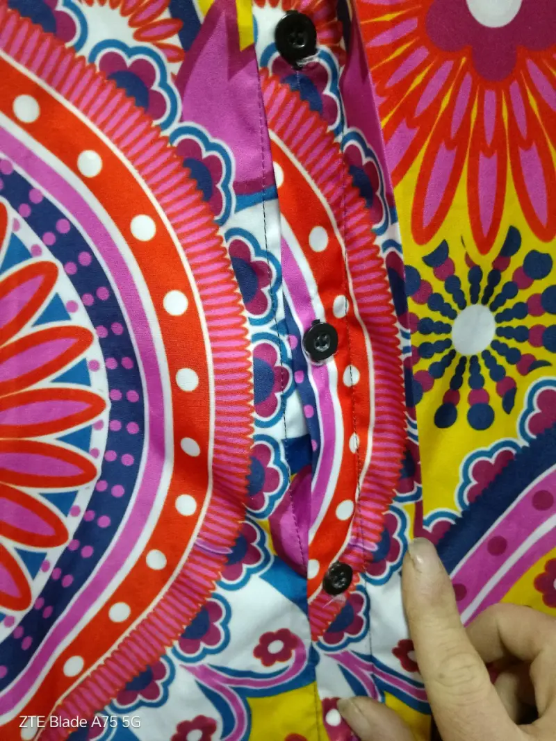 Camisa hawaiana de colores vibrantes 5XL - 5