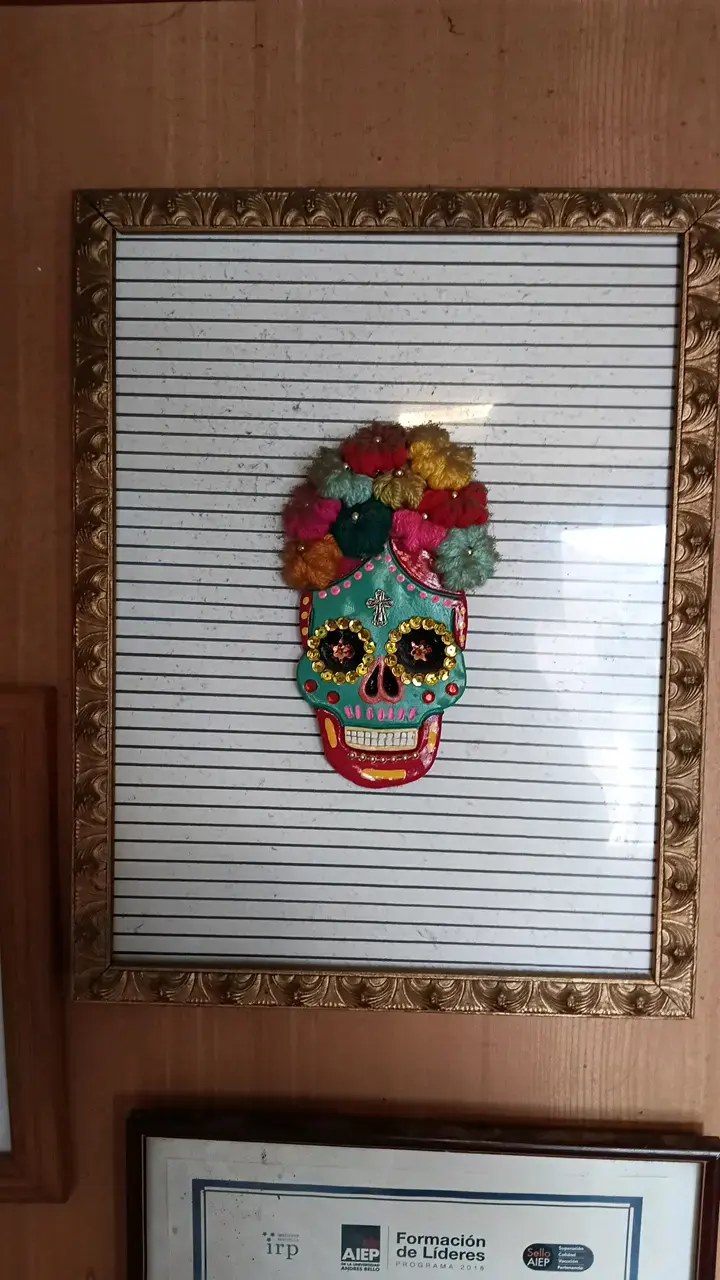 Cuadro decorativo calavera mexicana - 1