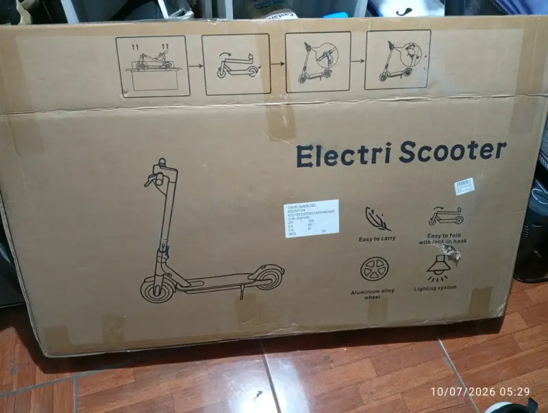 Scooter eléctrico plegable con ruedas de aleación - 1