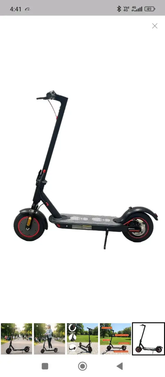 Scooter eléctrico plegable con ruedas de aleación - 2