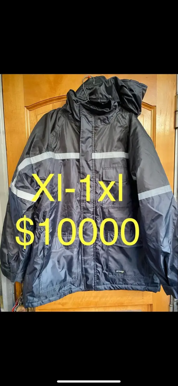 Chaqueta impermeable negra talla 1xl - 1