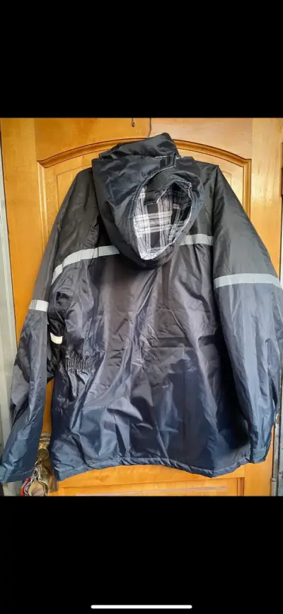 Chaqueta impermeable negra talla 1xl - miniatura 2