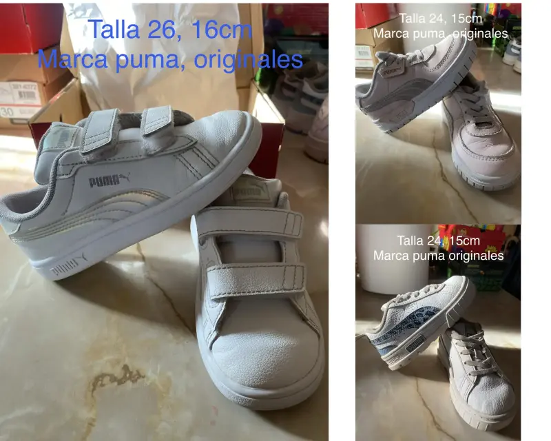Zapatillas Puma originales para niños talla 26