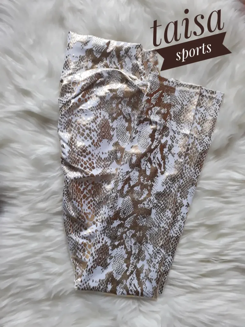 Leggings deportivos estampado serpiente talla S - 2