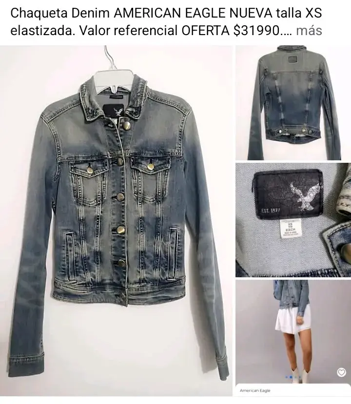 Chaqueta denim American Eagle talla XS