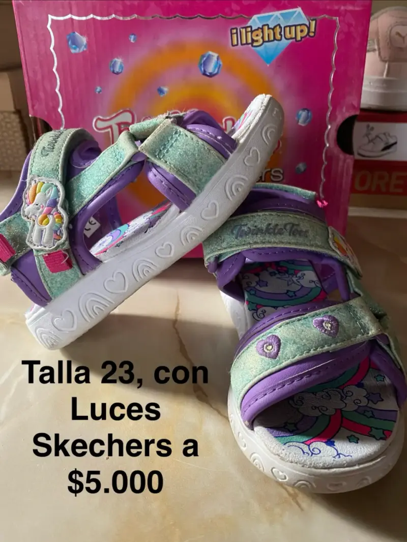 Zapatillas Skechers con luces talla 29 - 5