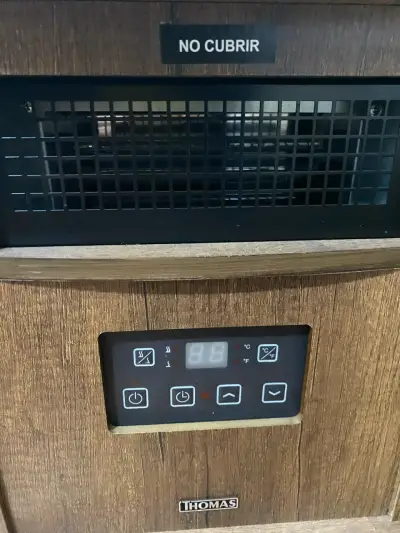 Calefactor eléctrico Thomas estilo madera - miniatura 2