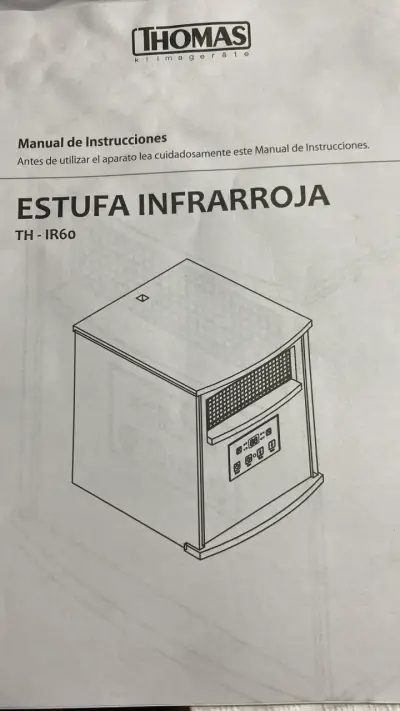Calefactor eléctrico Thomas estilo madera - miniatura 4