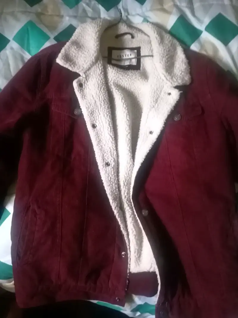 Chaqueta Foster burdeo con forro de lana - 1