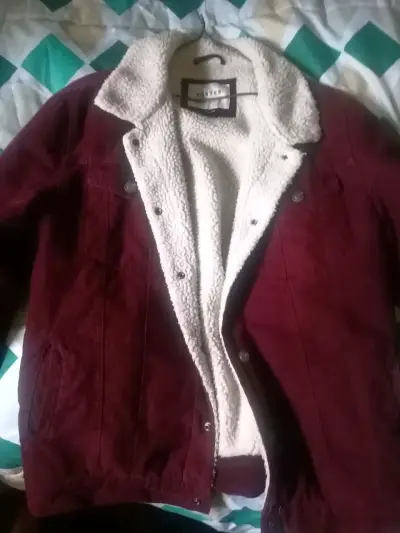 Chaqueta Foster burdeo con forro de lana - miniatura 1
